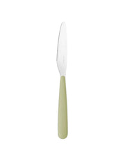 Coltello da tavola in acciaio inox verde alga