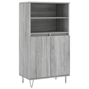 Buffet credenza cassettiera armadio mobile contenitore organizer cucina soggiorno salotto rovere Sonoma alto 60 x 36 x 110 cm legno ingegnerizzato grigio 02_0035382