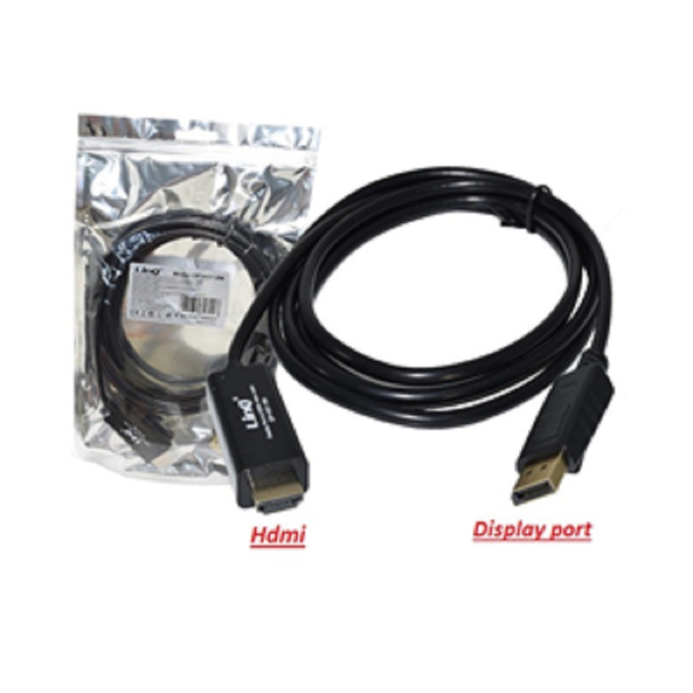 Trade Shop - Cavo Video Convertitore Da Displayport Dp A Hdmi 1.8 Mt Ultra Hd 4k Dp-hd1.8m -