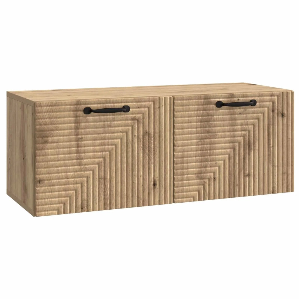 Mobile TV da Muro | Armadietto TV | Mobile Porta TV Rovere Artigianale 78,5 x 31 x 30 cm