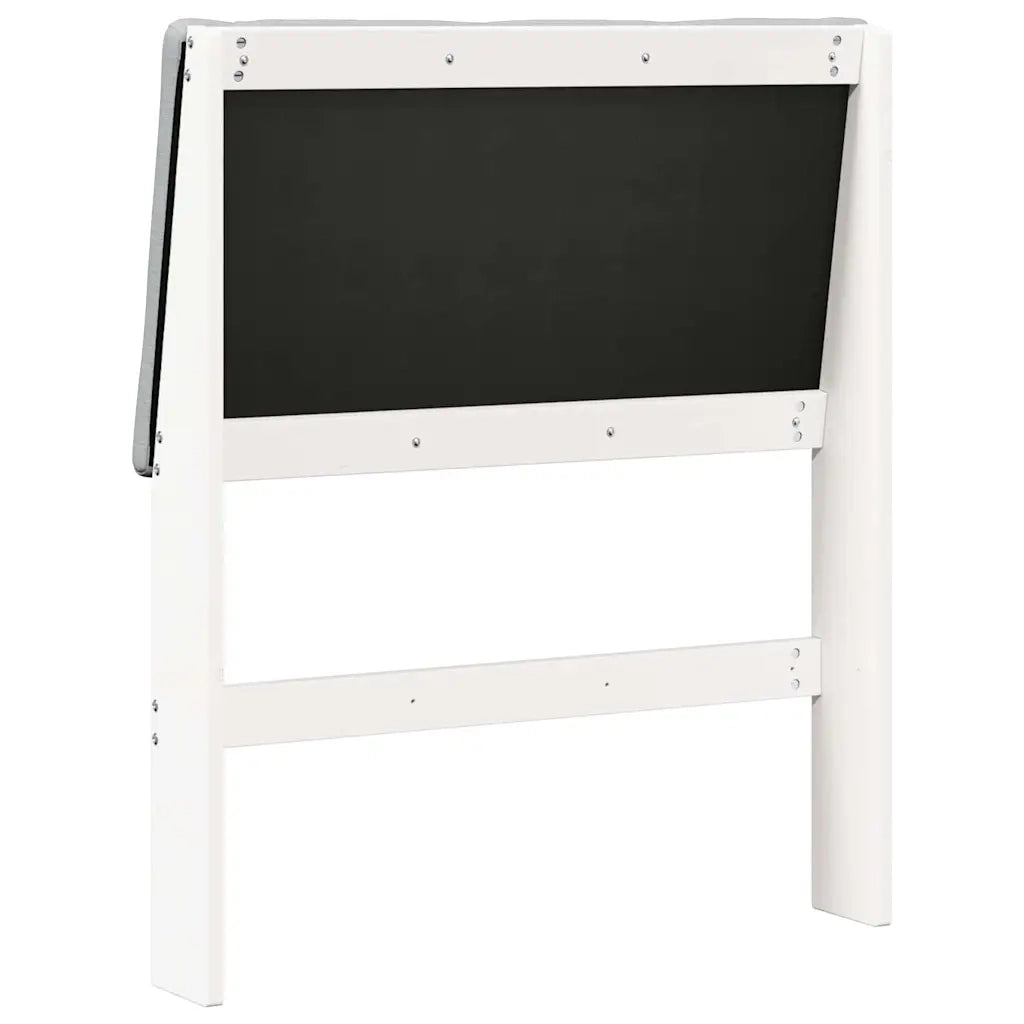 Testiera imbottita Grigio chiaro 80 cm Pino massello
