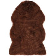 Tappeto in Similpelle di Pecora 60x90 cm Marronecod mxl 128232
