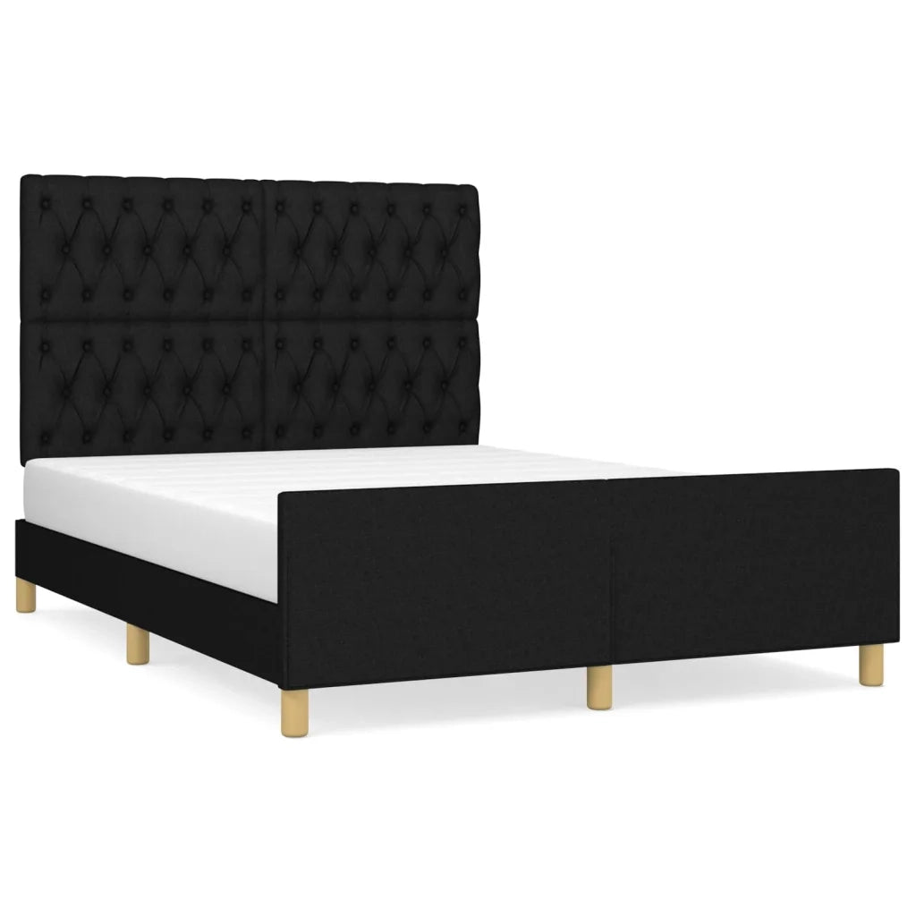 Giroletto senza Materasso Nero 140x190 cm in Tessuto 3125294