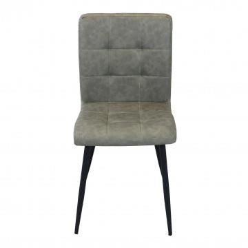 POLTRONA ROSALYN REALIZZATA CON SEDUTA IN ECOPELLE 47,5X59X81H CM TORTORA