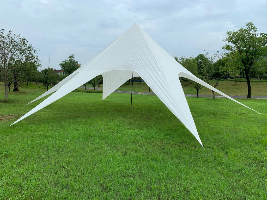 Gazebo Tendone XL A Stella Con 14 Metri Di Diametro bianco