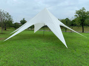 Gazebo Tendone XL A Stella Con 14 Metri Di Diametro bianco