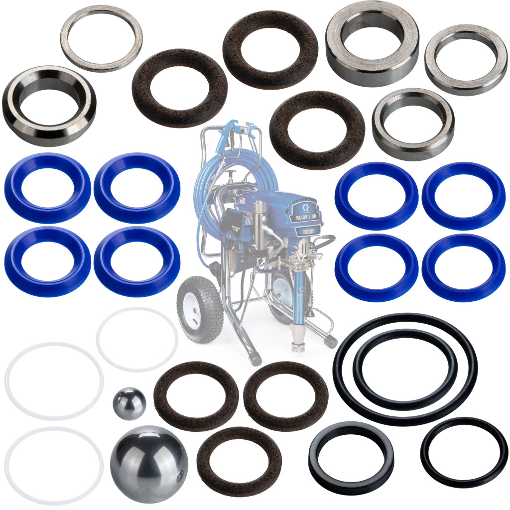 Set di Riparazione Pompa a Pistone compatibile con Graco Mark VII/V/10000/1595/5900/1095 – Alta Qualità, Durata
