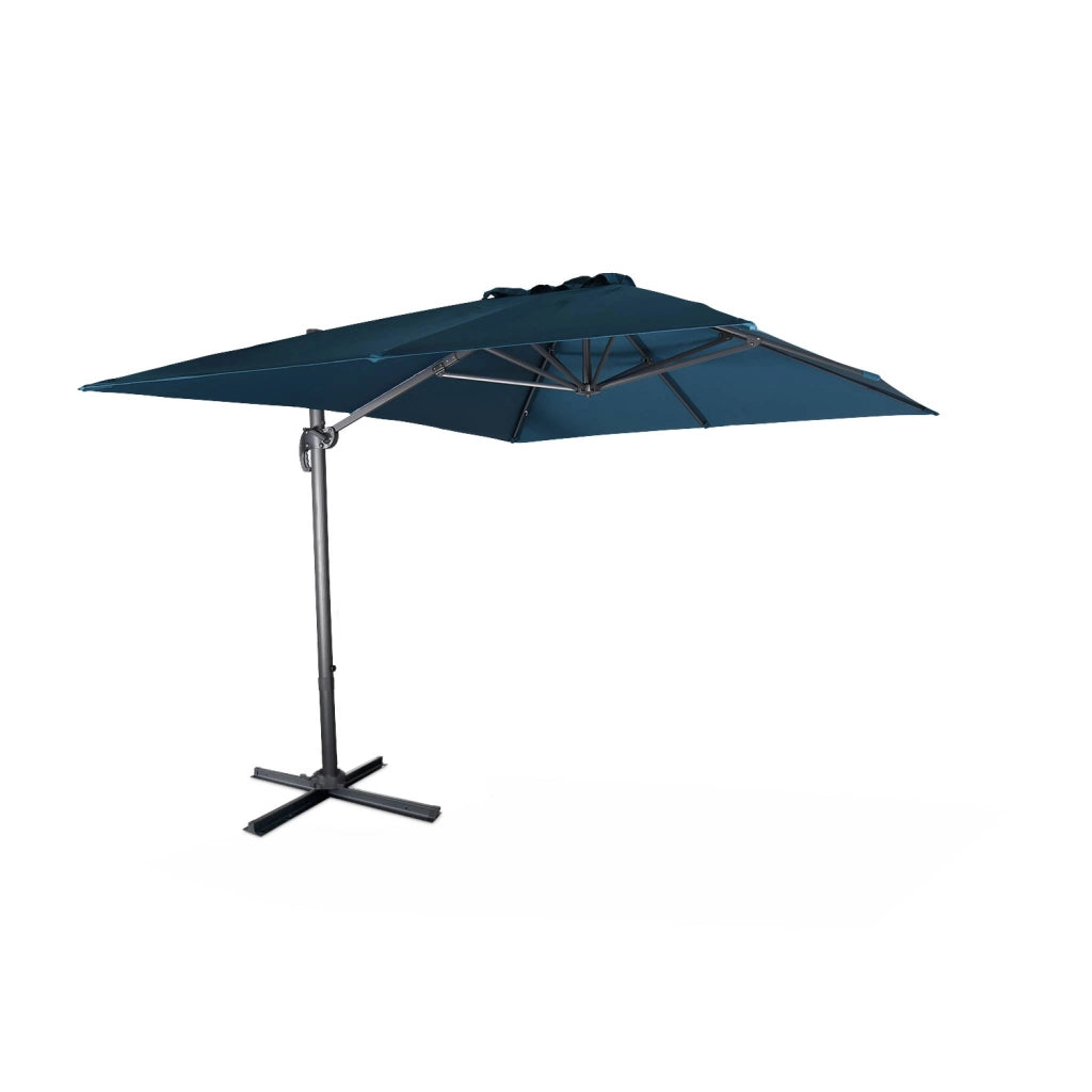 Ombrellone rettangolare, 3x4m, blu