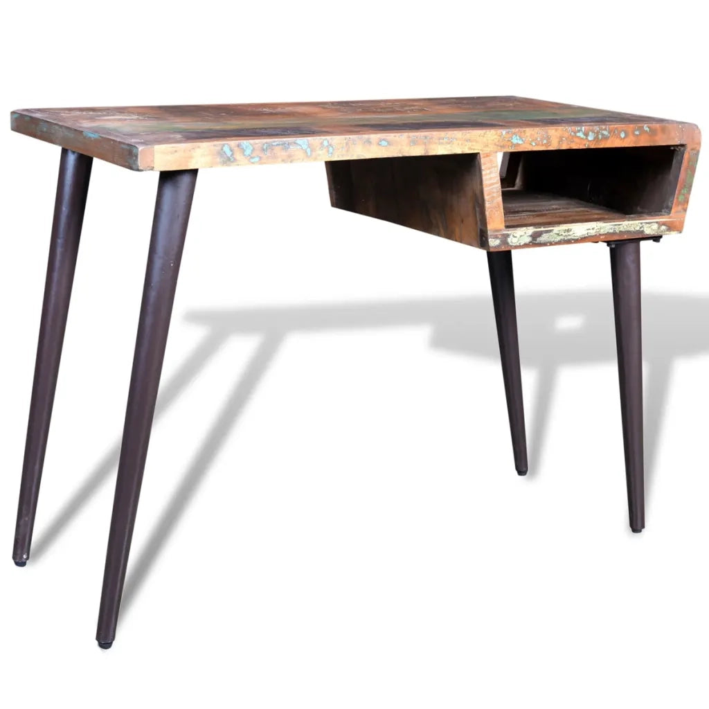 Scrivania in Legno di Recupero con Gambe in Ferro cod mxl 69107
