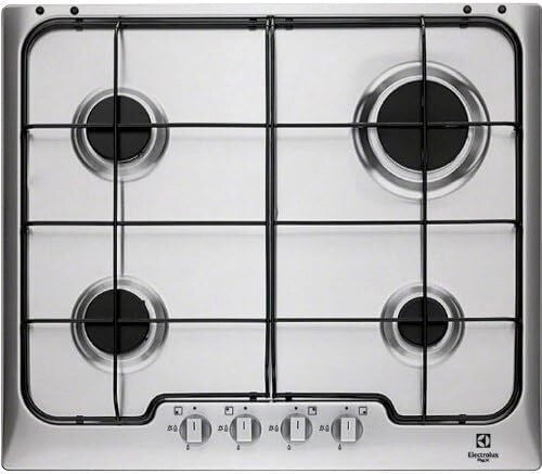 Electrolux PX640XV SoftLine Piano Cottura a Gas 4 Zone 60 Cm Acciaio Inossidabile