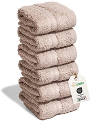 Set di 12 asciugamani in cotone - assorbenti e duraturi - 30 x 30 cm