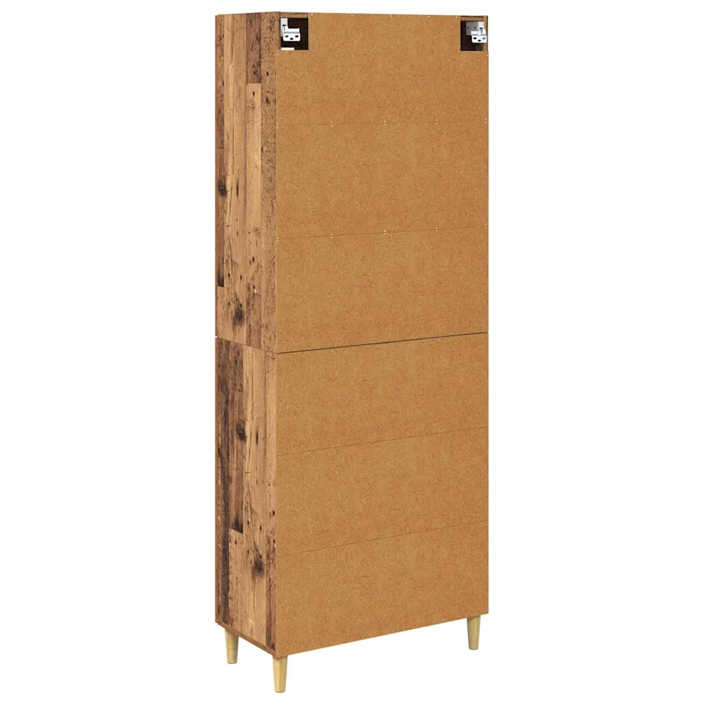 Credenza | Madia | Buffet da pranzo | Armadio da pranzo Legno vecchio 69,5 x 34 x 180 cm Legno multistrato