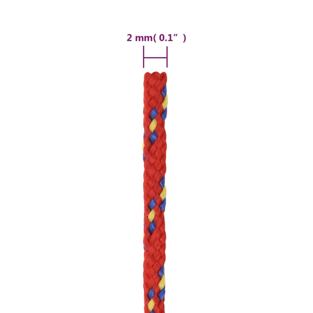 Corda per barca Rossa 2 mm 25 m in Polipropilene 152370