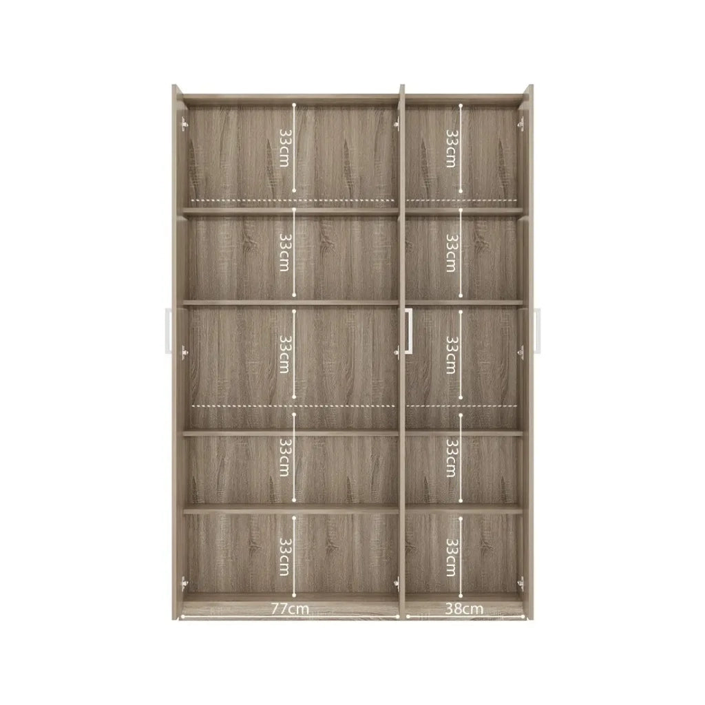 Armadio 3 porte TOM – Rovere Sonoma – Ampio spazio di stoccaggio