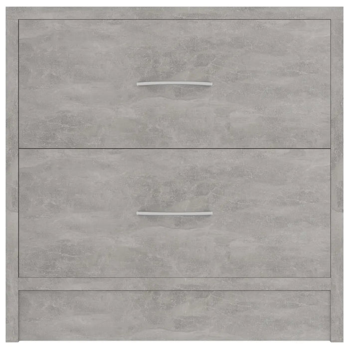 Comodino Grigio Cemento 40x30x40 cm in Legno Multistrato 801043