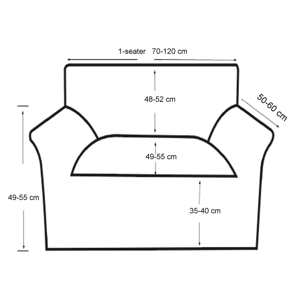 Copertura protettiva per mobili da interno elastica 70-120 cm grigio scuro 03_0007183