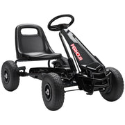 Go-Kart a Pedali per Bambini ¨C Zephmum ¨C Nero 110x61x62 cm