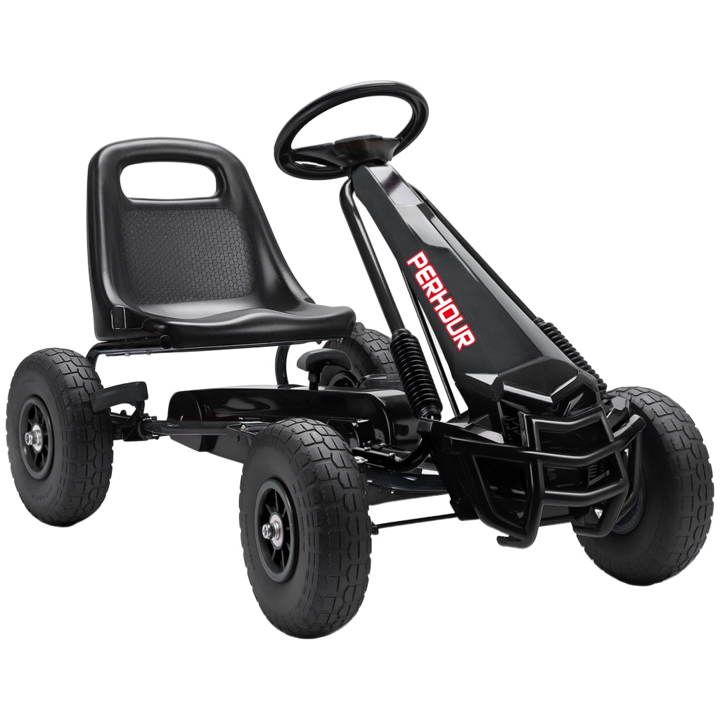 Go-Kart a Pedali per Bambini ¨C Zephmum ¨C Nero 110x61x62 cm