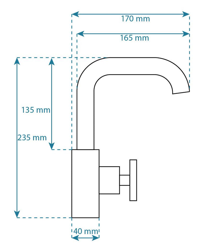 Rubinetto Da Lavabo Rea Vertigo Side
