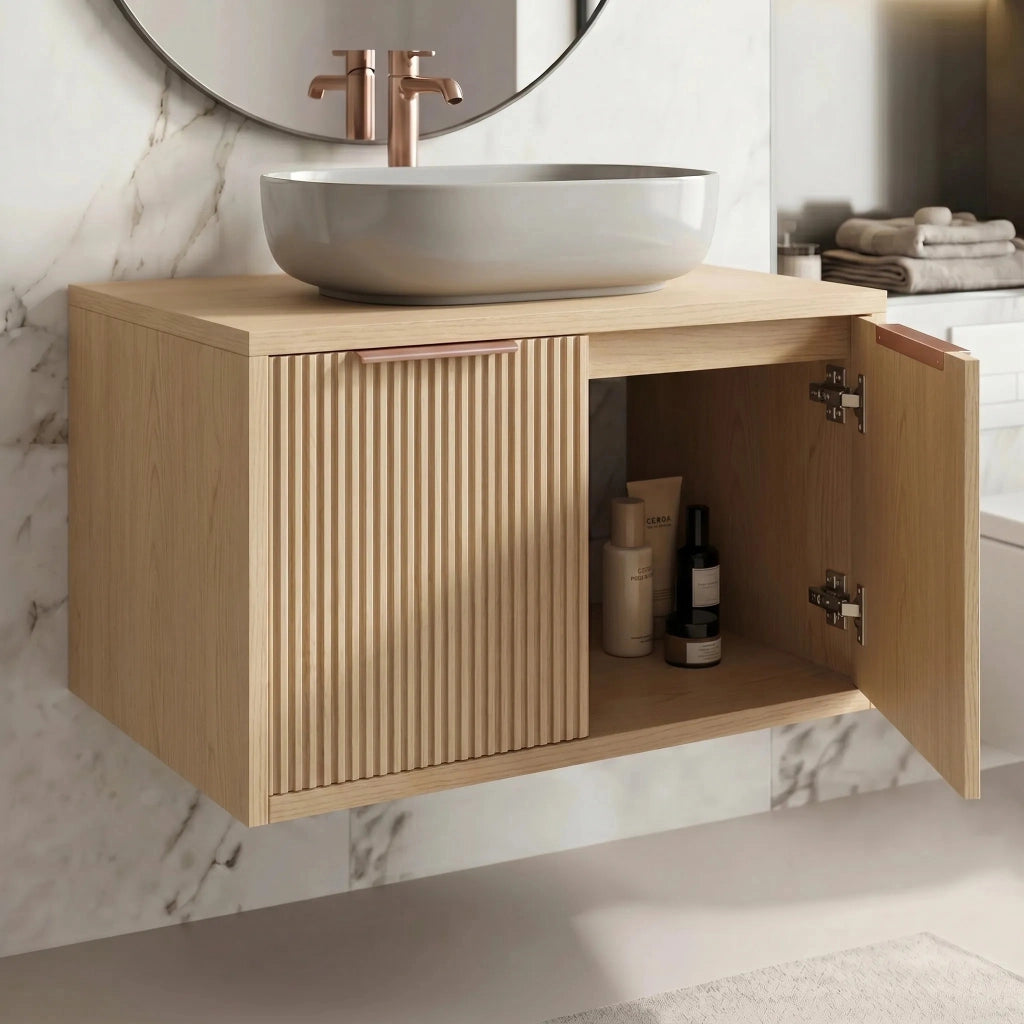 Mobile Bagno Sotto Lavabo Rea Core 80cm Beige