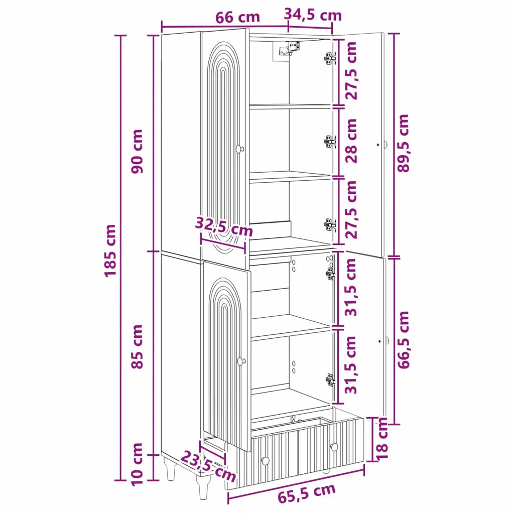 Set di armadi 2 pz Legno ingegnerizzato 3416433