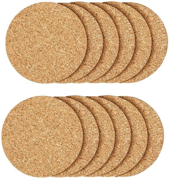 12 pezzi di supporti per bicchieri, supporti per bicchieri per tavoli da salotto con bordo rotondo, regalo caldo per accessori per la casa.