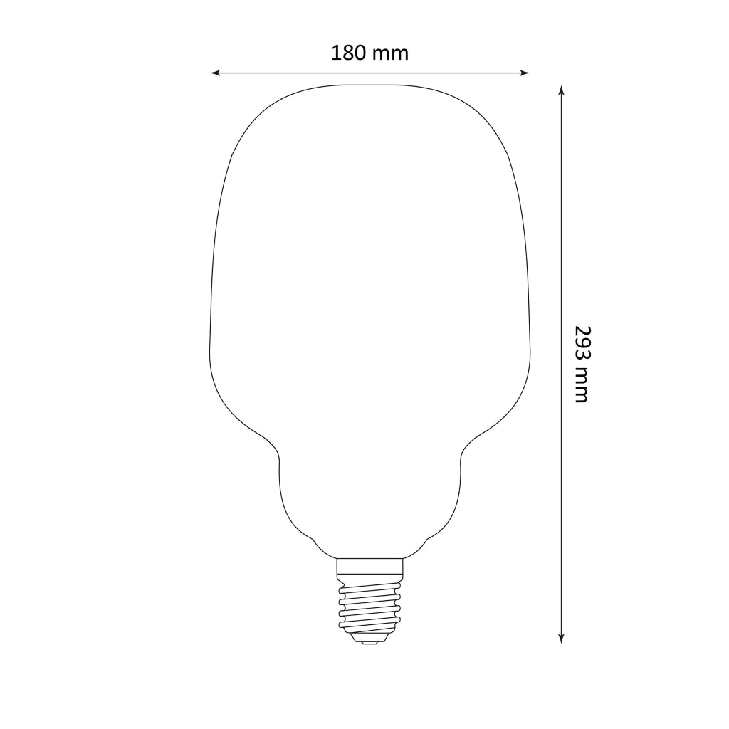 Lampadina LED Filament S180 Amber E27 4W 260lm 1800K