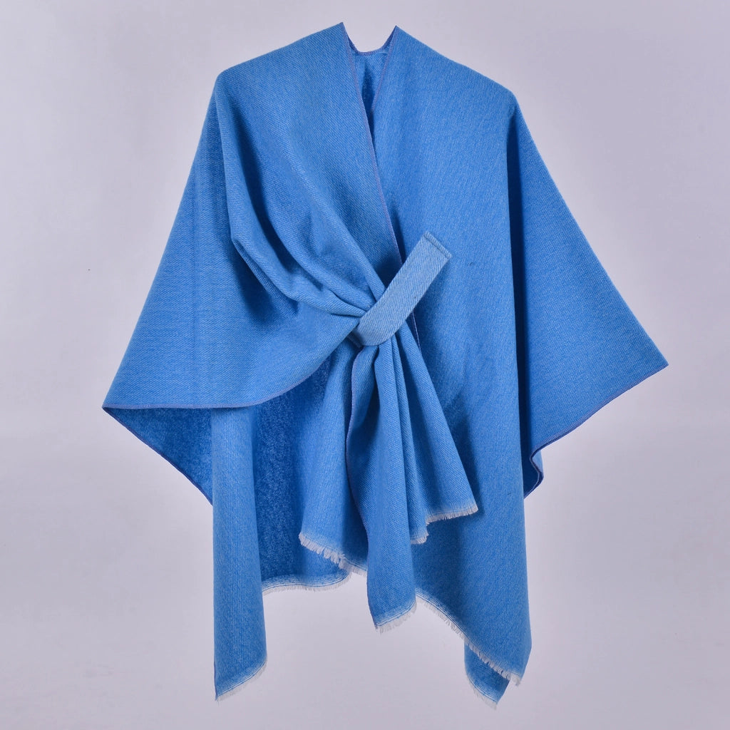 Nuova sciarpa calda, scialle, cardigan classico a quadri con nodo sul davanti, coperta calda