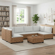 7 pz Set Lounge in Rattan con Cuscini GENDT Rattan naturale 3429868