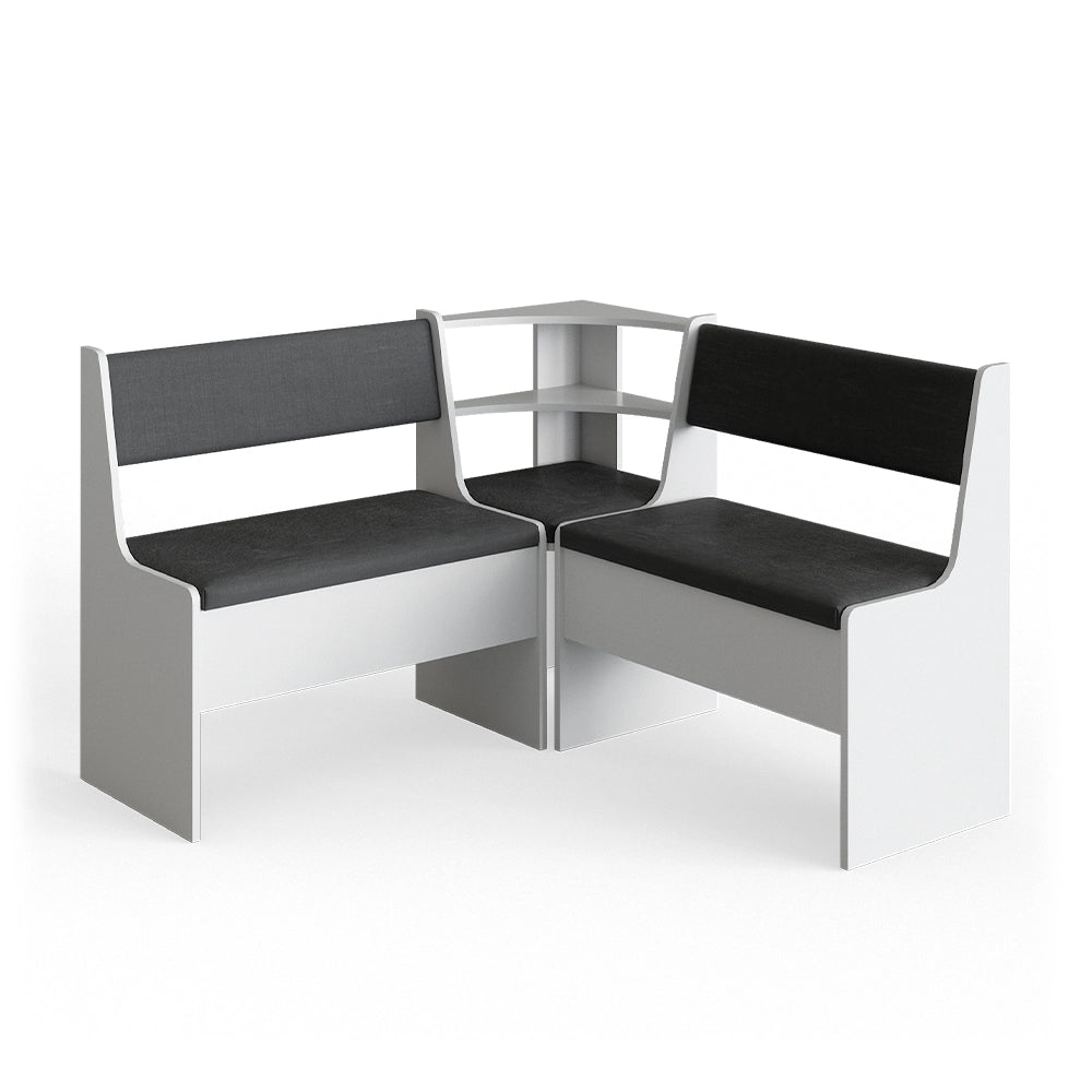 Vicco Gruppo panca ad angolo Bianco 41.5 x 120 cm Senza tavolo