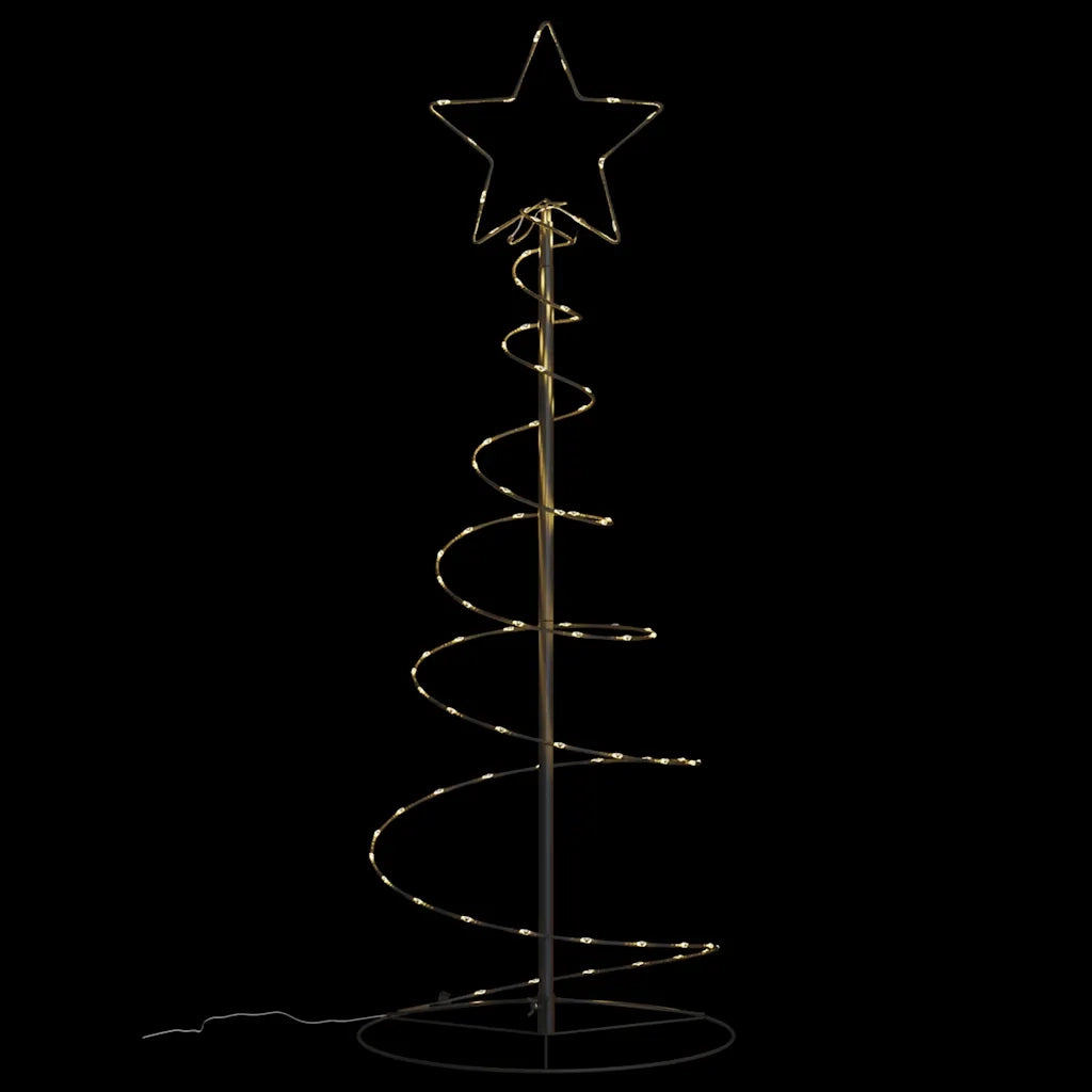 Albero di Natale a LED-Luci decorative natalizie 80 LED Bianco Caldo 120 cm