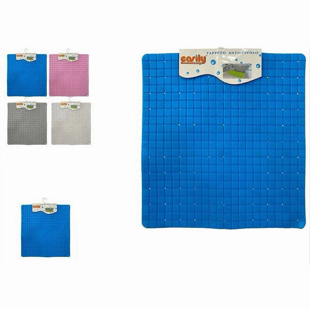 Trade Shop - Tappeto Tappetino Pvc Antiscivolo Quadrato Per Vasca Bagno Doccia 50x50 Cm 59321 -