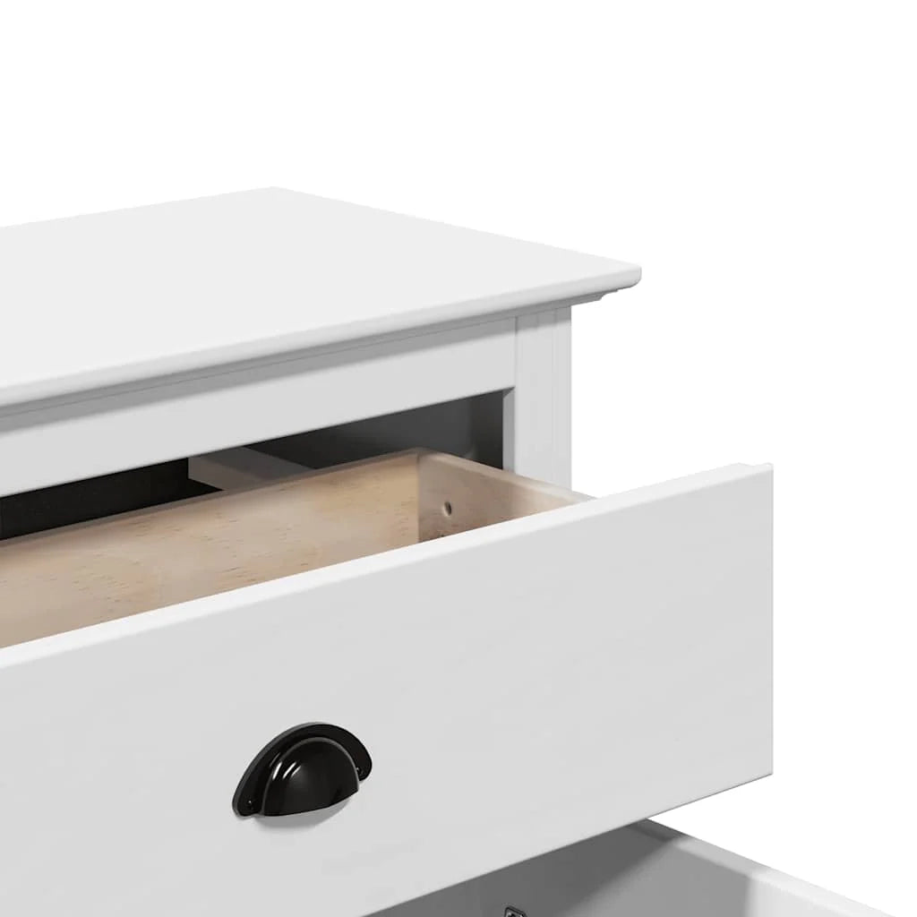 Armadio classico da ingresso 80 x 35 x 90 cm ampio spazio di archiviazione finitura in legno bianco rustico 02_0057684