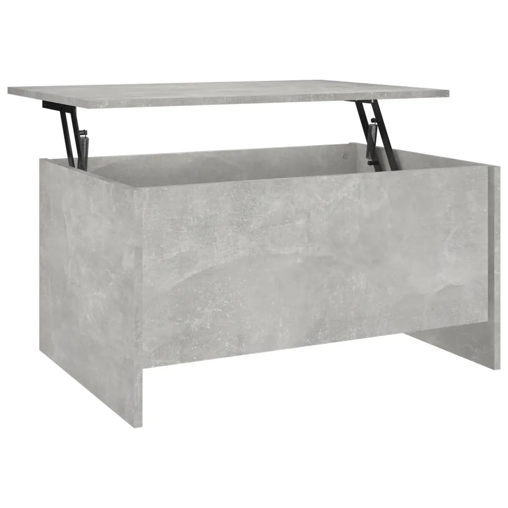 Tavolino Grigio Cemento 80x55,5x41,5 cm in Legno Multistrato cod mxl 14860