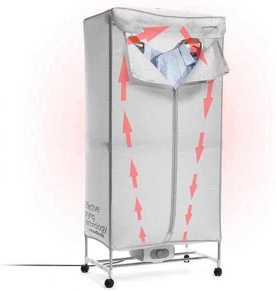 Asciugatrice elettrica - rapida, spazievendente - 1 pezzo - bianco - 1000 W