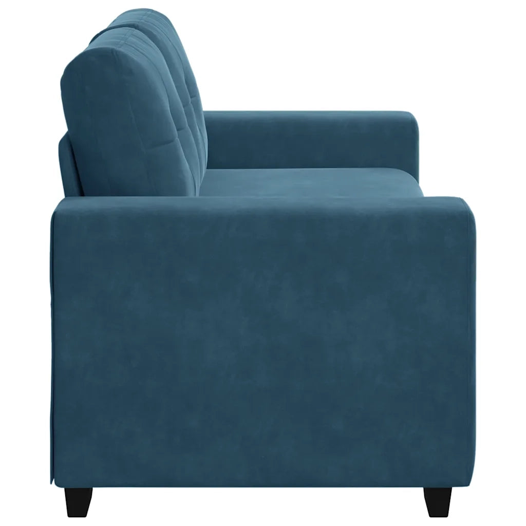 Divano Divanetto-Sofa Blu 140 cm in Velluto