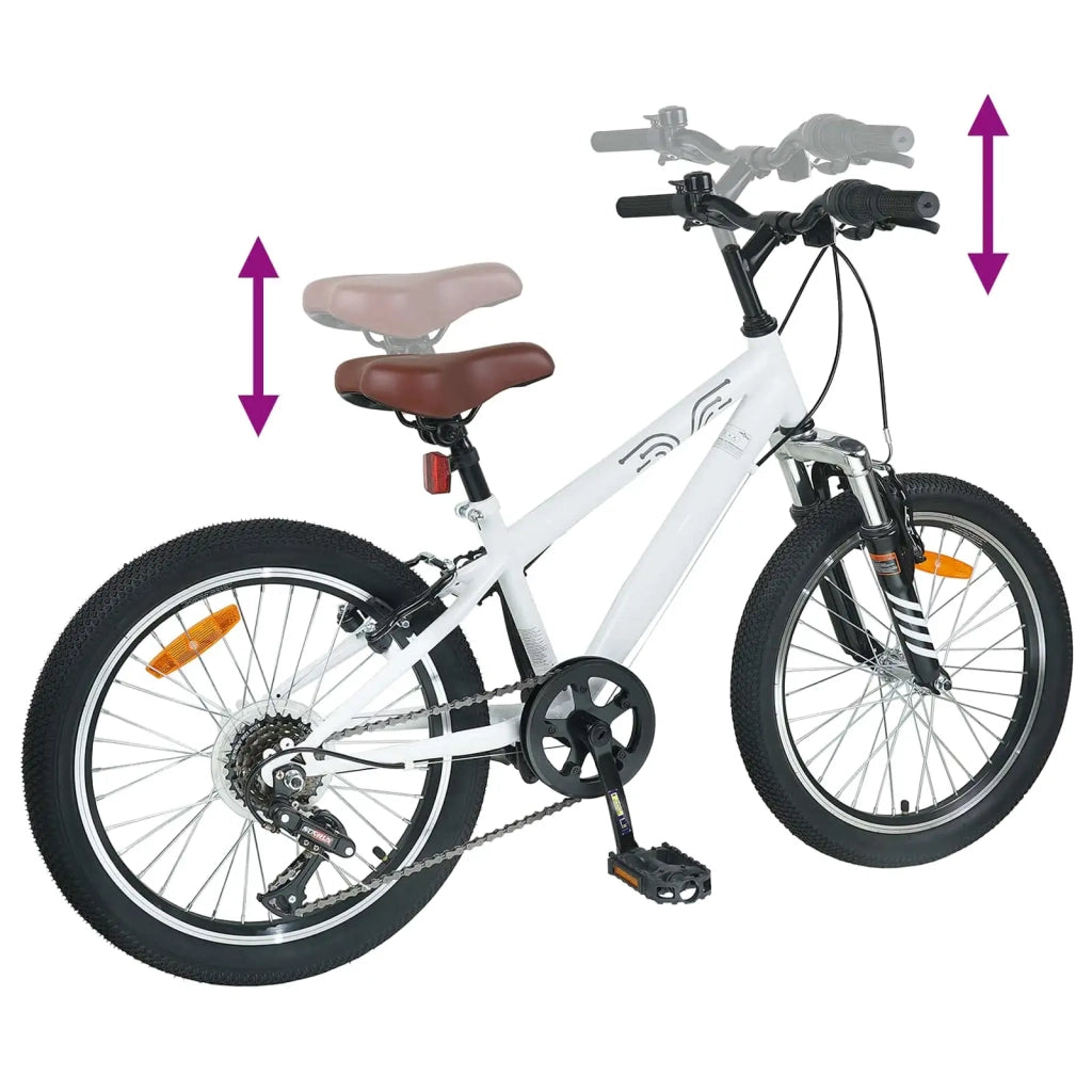 Mountain Bike 24 Pollici 6-Velocità per 8-12 anni Bianco 42009741