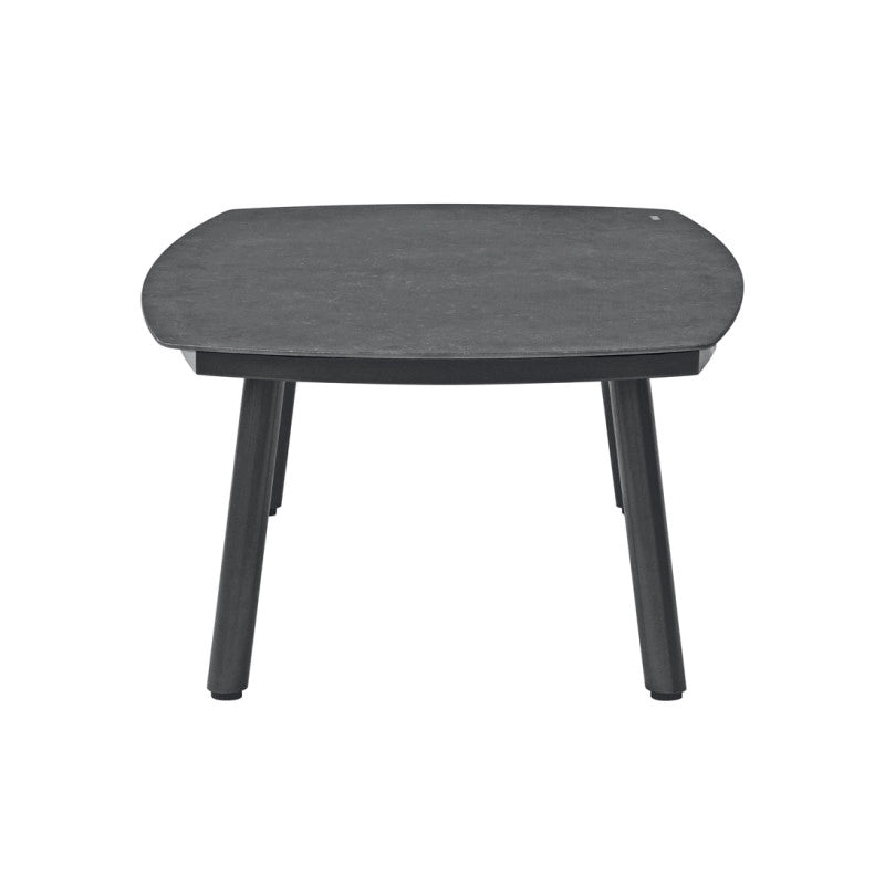 Salotto Cadice Alluminio Antracite Bracciolo Effetto Legno Moia