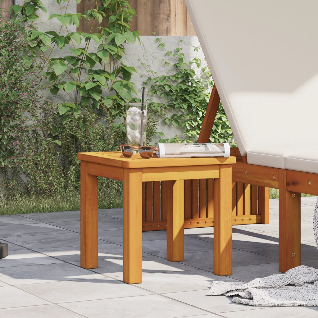 Tavolo Laterale da Giardino 35x35x34 cm Legno Massello di Acacia