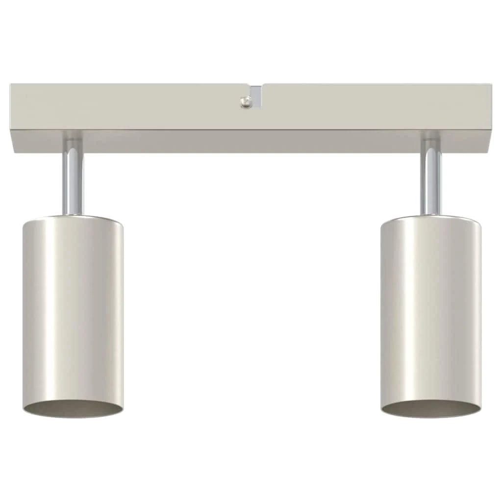 Faretto da soffitto cilindrico orientabile moderno 26 x 5,5 x 16,5 cm in metallo nichelato 02_0058304