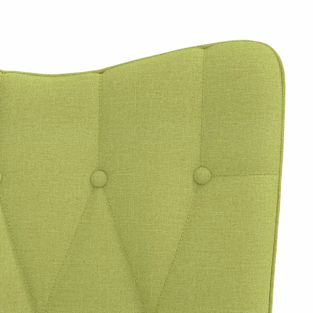 Poltrona Relax con Poggiapiedi Verde in Tessuto cod mxl 26240