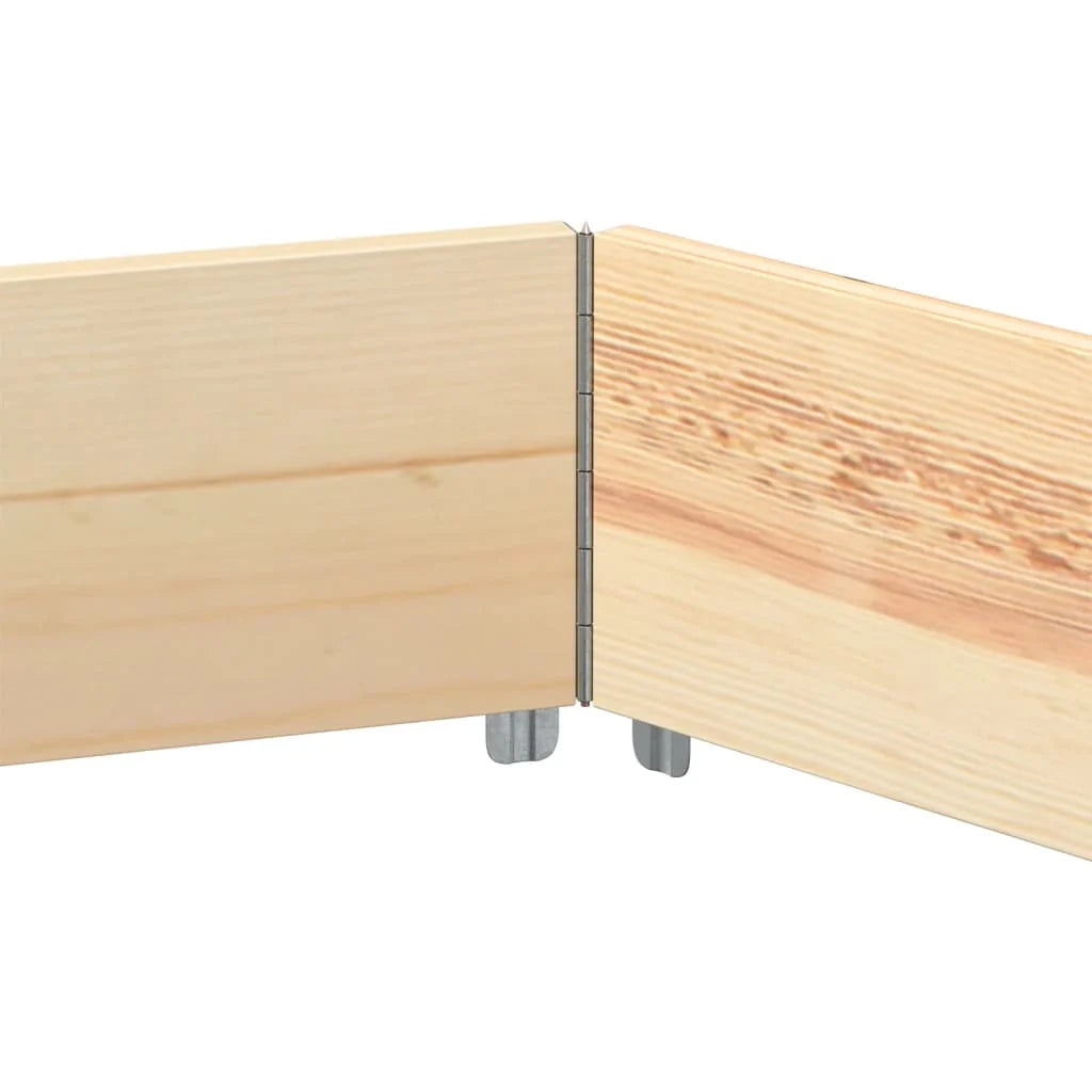 Fioriera/aiuola esagonale per piante fiori terrazza e giardino 160 x 160 cm legno di pino massiccio marrone 02_0039879