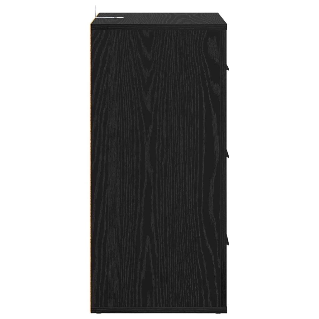 Credenza Rovere Nero 40 x 33 x 70 cm Legno multistrato