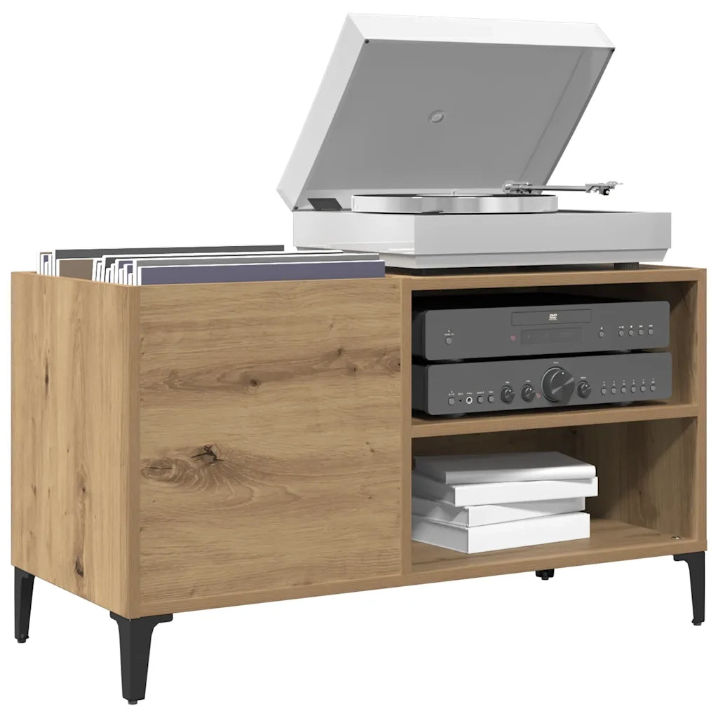 Mobile Porta Dischi Rovere Artigianale 84,5x38x48cm Multistrato CFW6855714
