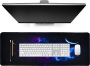 Gaming Muismat (300 x 800 x 3 mm), Muismat Grosso con Base Antiscivolo in Gomma, Tastiera XL con Bordi Sfumati, Mat per Scrivania e Casa Gamer