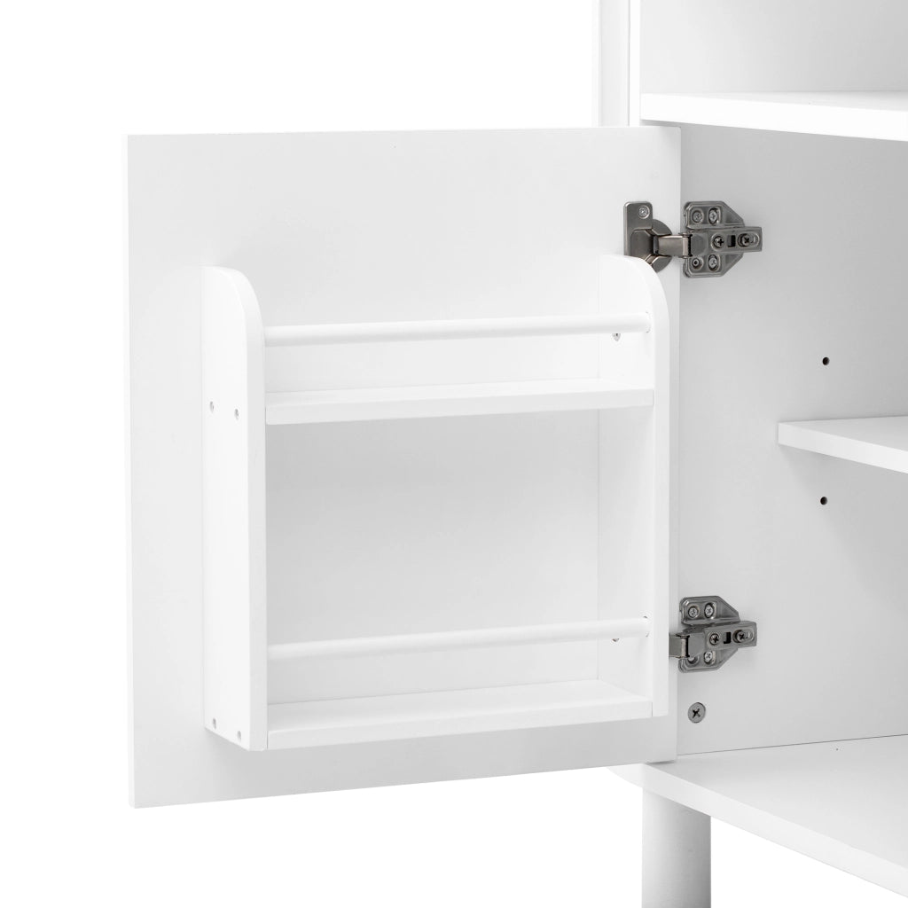 Credenza con 2 ante e ripiani regolabili per ingresso in MDF 120×38×77 cm bianco