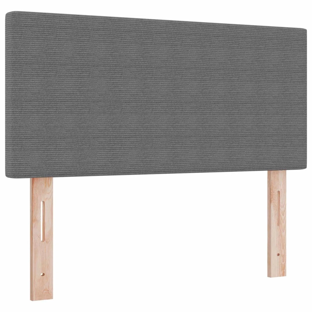 Testiera LED con testiera Grigio chiaro 80 cm Tessuto in Cords 3338013