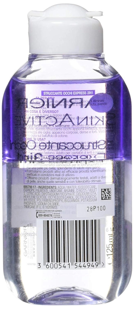 SET 6 GARNIER SENSITIVE STRUCCANTE PER OCCHI EXPRESS 2 IN1 IN FORMATO DA 125 ML