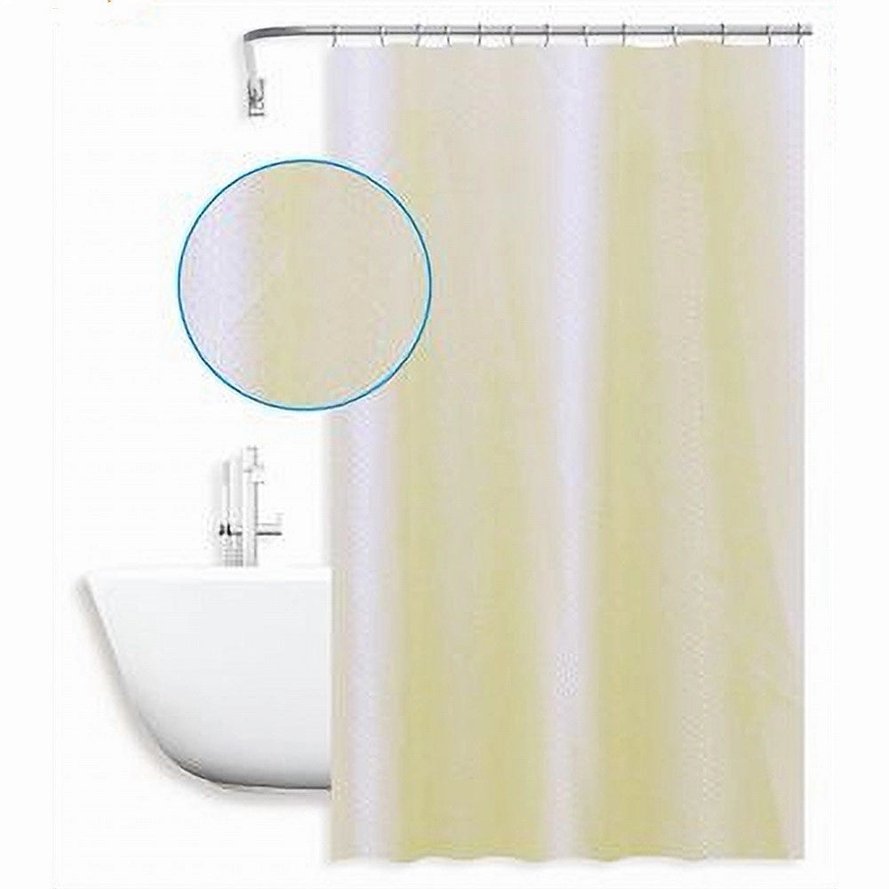 Trade Shop - Tenda Doccia Antimuffa Impermeabile 240x180cm Bianca Gialla Texture Rombi 59818 -