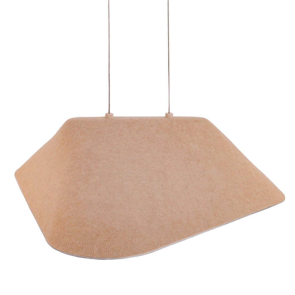 Lampada a sospensione in feltro crema LED 8W Maxlight